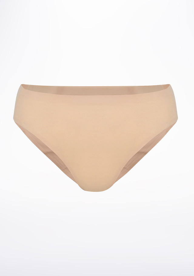 Intermezzo Seamless Dance Brief Tan Front [Tan]
