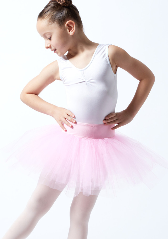 Alegra Girls Pull On Practice Tutu Pink Front [Pink]