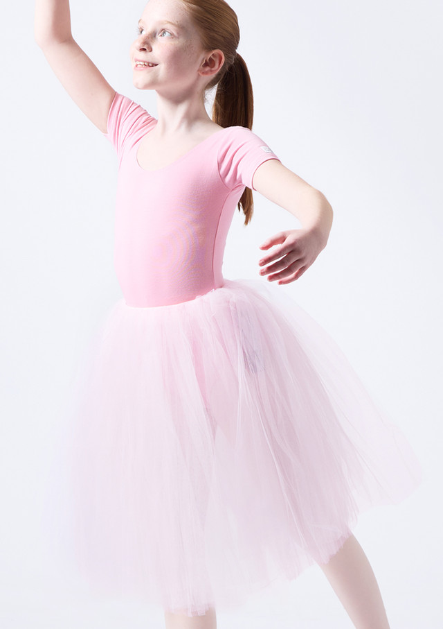 Leo's Dancewear Girls Soft Tulle Juliet Tutu Skirt White Main [White]