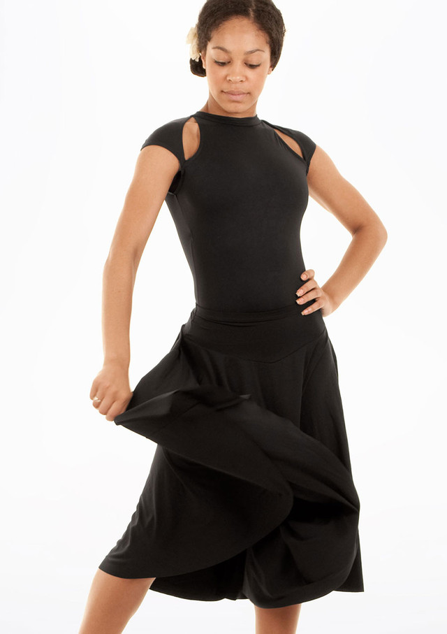 Mirella Circle Dance Skirt Black Main [Black]