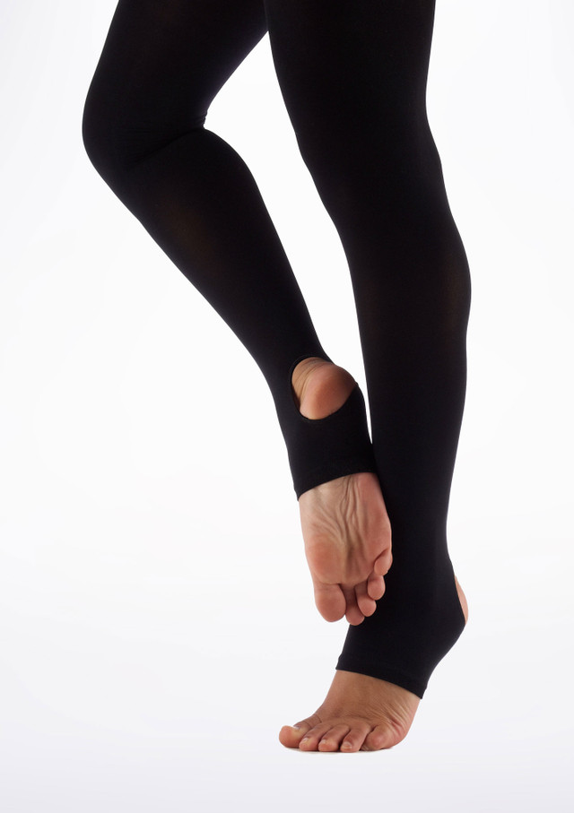 Move Dance Kids Stirrup Dance Tights - Black Black Main [Black]