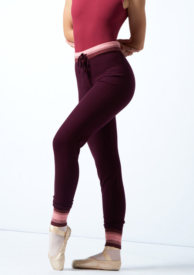 Move Dance Cameo Knit Dance Joggers Pink Front [Pink]